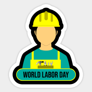 World Labor day Sticker